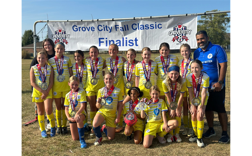 U12 Girls Blue 1 Finalists - Grove City Fall Tournament.